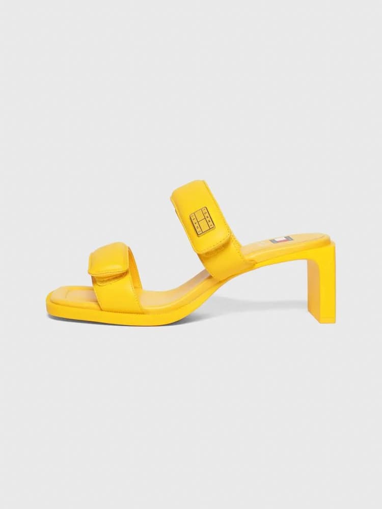 Γυναικεία Δερμάτινα Soho Σανδάλια Κίτρινα Tommy Hilfiger EN0EN02558-ZFM