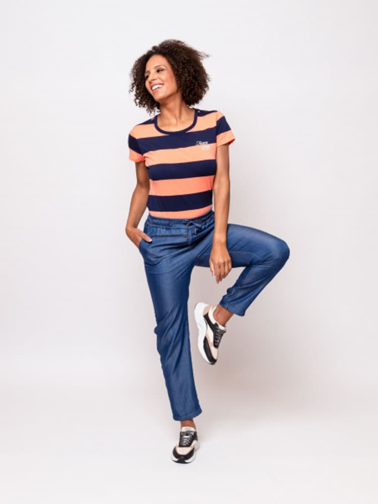 Γυναικείο Flora24 Παντελόνι Μπλε Heavy Tools S24580-MIDBLUE