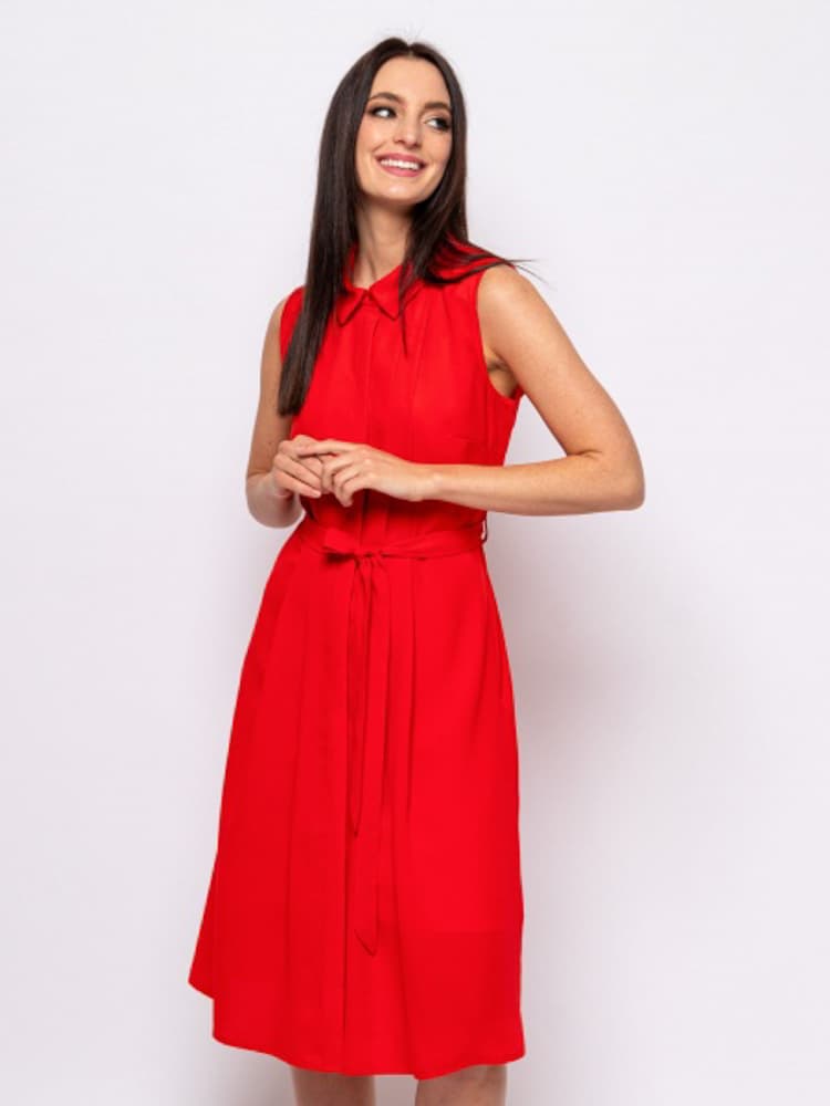 Γυναικείο Αμάνικο Viri Φόρεμα Κόκκινο Heavy Tools S24466-RED