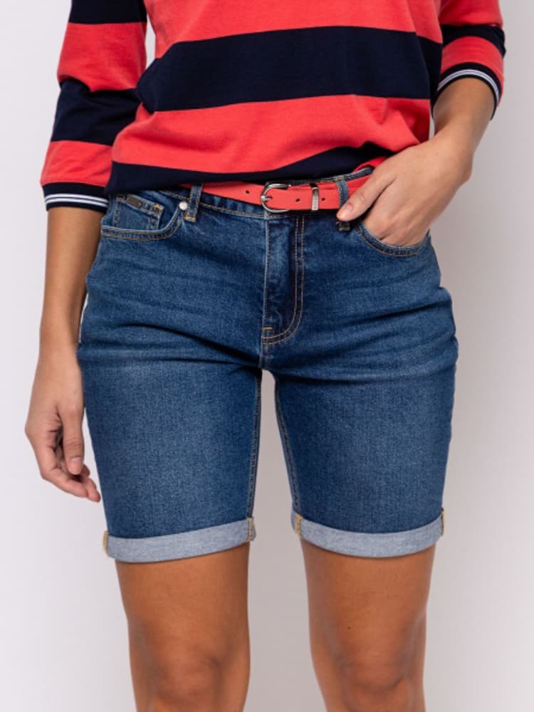 Γυναικεία Wamota24 Τζιν Βερμούδα Navy Μπλε Heavy Tools S24562-DARK