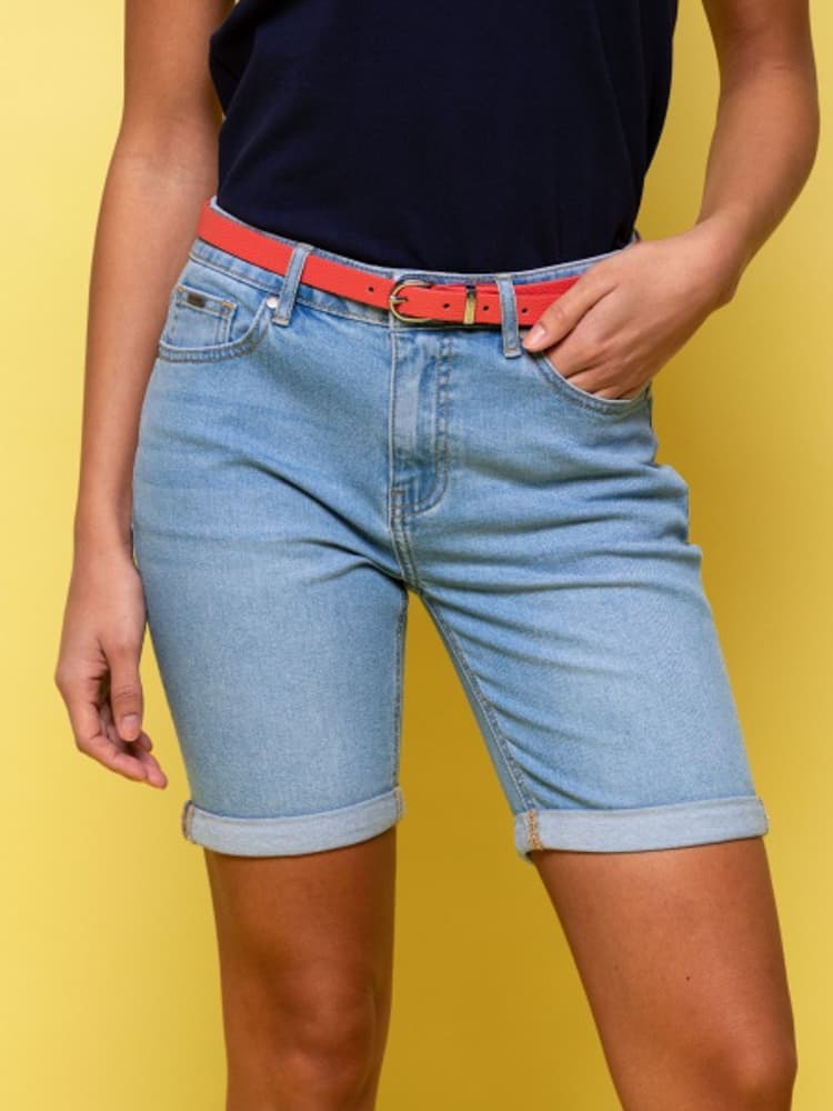 Γυναικεία Wamota24 Τζιν Βερμούδα Γαλάζια Heavy Tools S24562-LIGHT