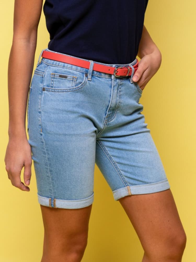 Γυναικεία Wamota24 Τζιν Βερμούδα Γαλάζια Heavy Tools S24562-LIGHT