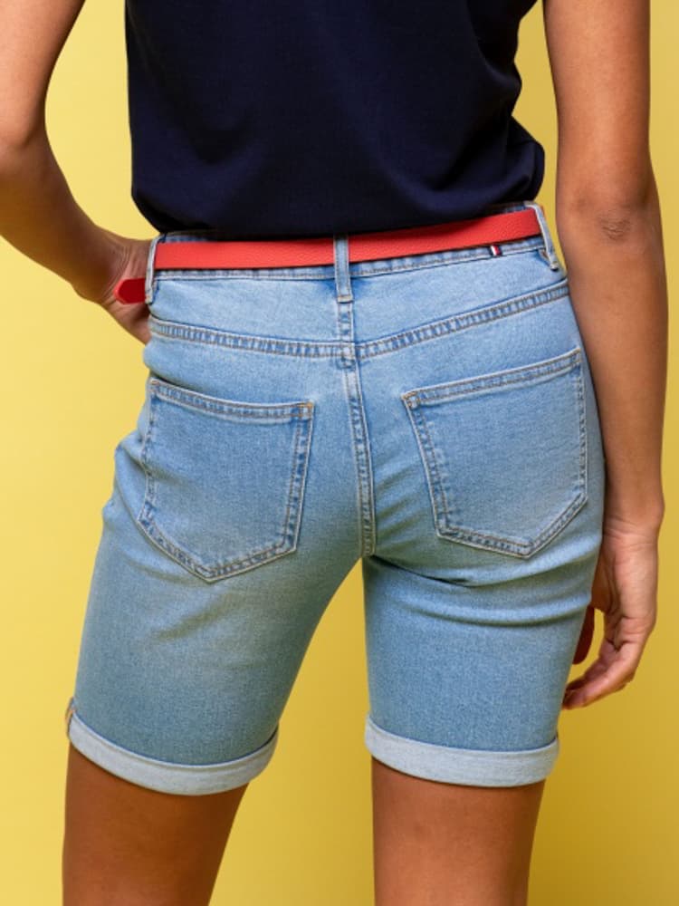 Γυναικεία Wamota24 Τζιν Βερμούδα Γαλάζια Heavy Tools S24562-LIGHT