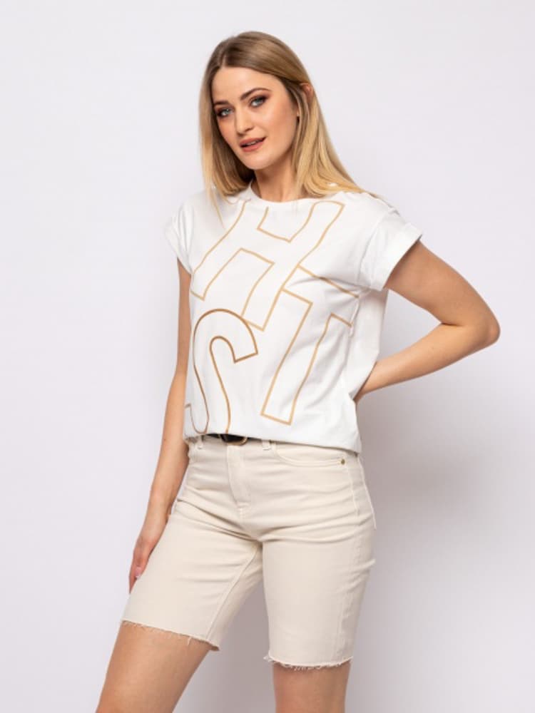 Γυναικεία Wenna Τζιν Βερμούδα Μπεζ Heavy Tools S24563-CREAM