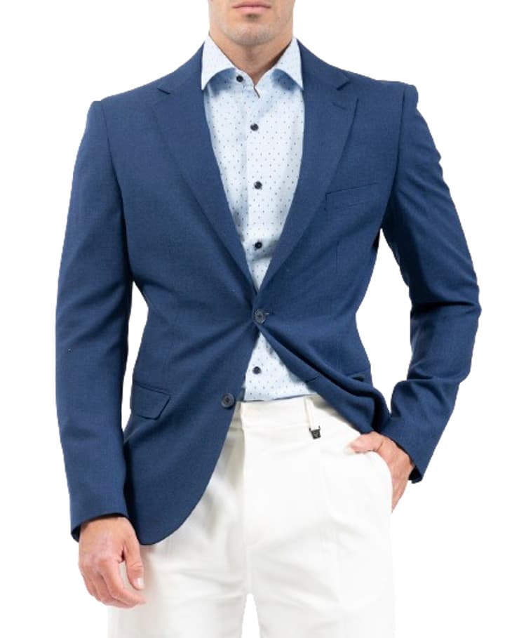 Ανδρικό Σακάκι Μπλε Vittorio tropical-blue