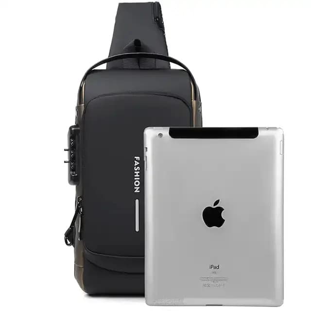 Ανδρικό Crossover 3L Με Θύρα Usb Μαύρο Osso SLING10-BLACK