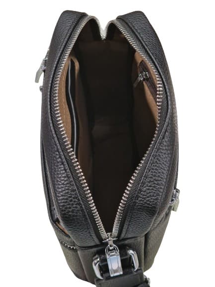 Ανδρικό Τσαντάκι Σε P.U Δέρμα Χιαστί Μαύρο Osso SO10-BLACK