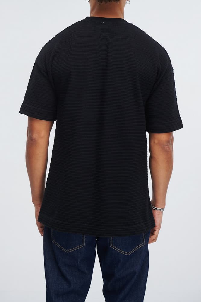 Ανδρικό Masida T-Shirt Μαύρο Royal Denim 4041-BLACK