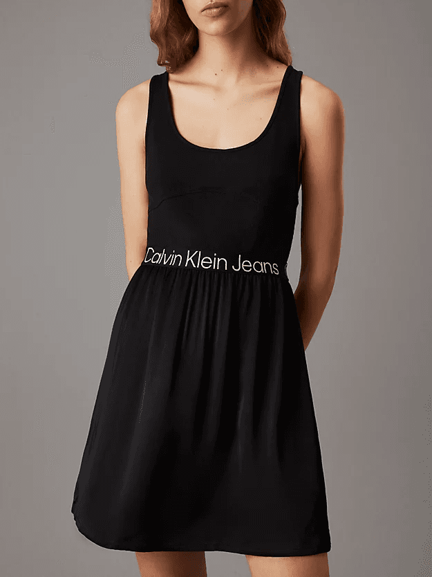 Γυναικείο Αμάνικο Φόρεμα Μαύρο Calvin Klein J20J221624-BEH