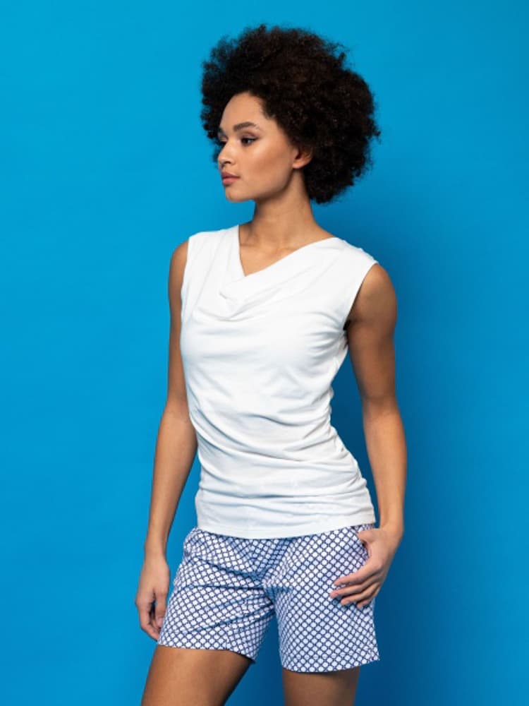 Γυναικείο Borbala Top Λευκό Heavy Tools S24193-ECRU