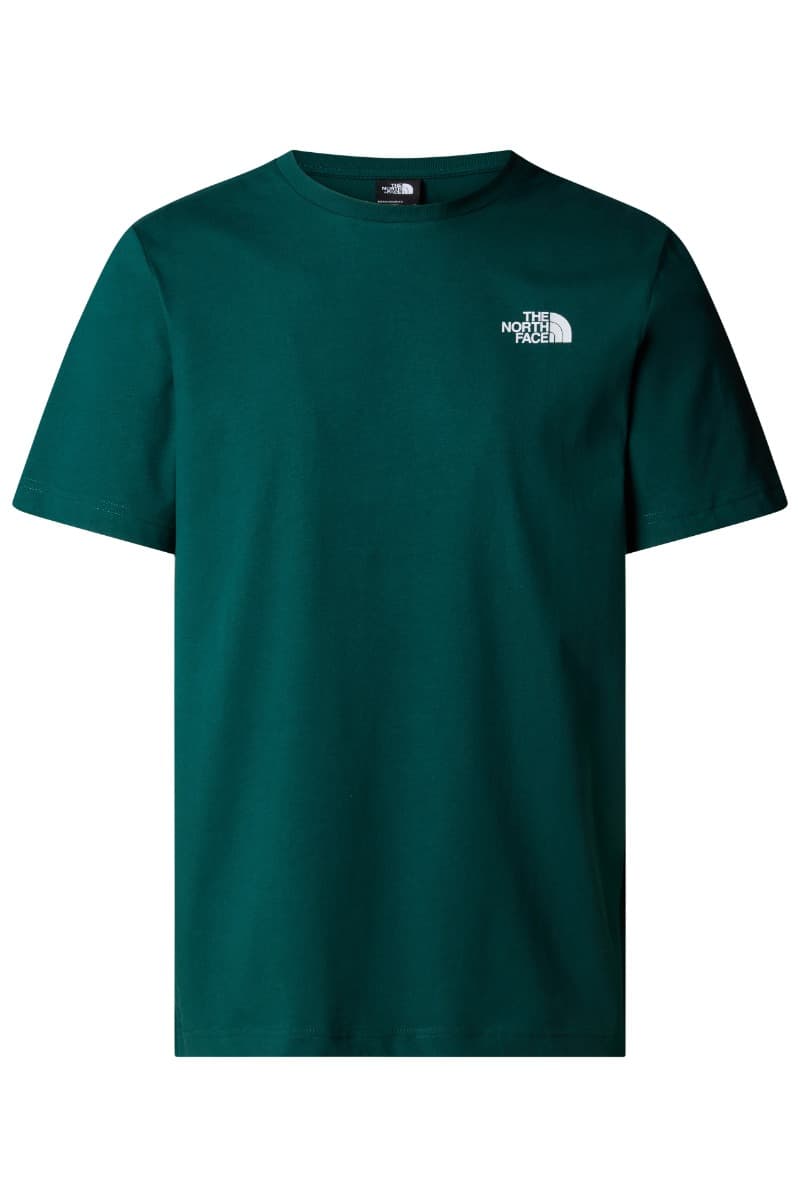 ΑΝΔΡΙΚΟ JERSEY T-SHIRT THE NORTH FACE BOX TEE / KANONIKH ΓΡΑΜΜΗ ΣΚΟΥΡΟ ΠΡΑΣΙΝΟ