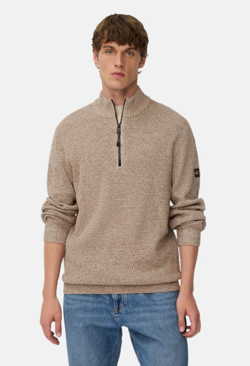 Men's Knitwear Camel Active Ecru