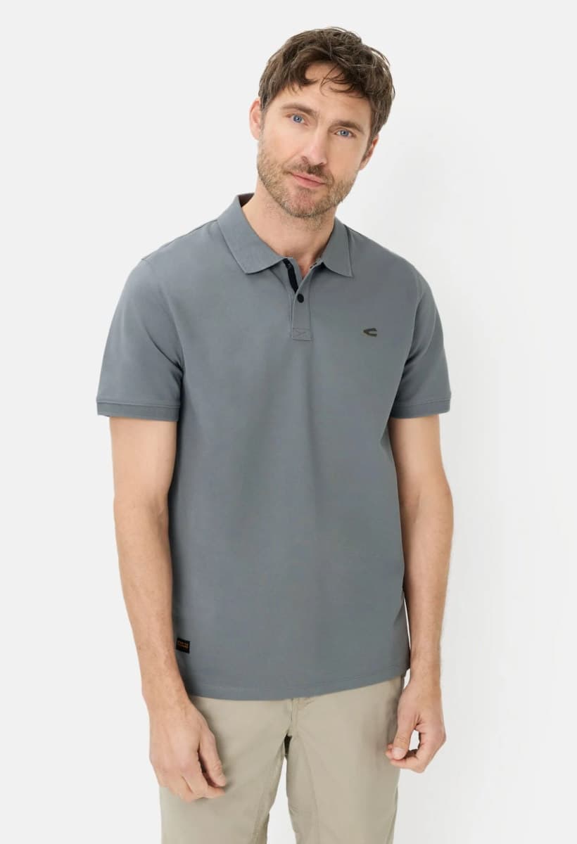Men's Polo Shirts Camel Active Gray