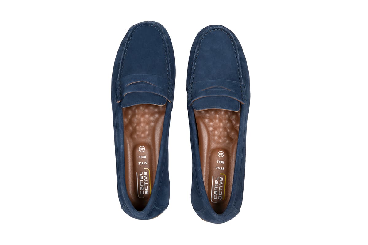 Women's Loafers Camel Active Blue