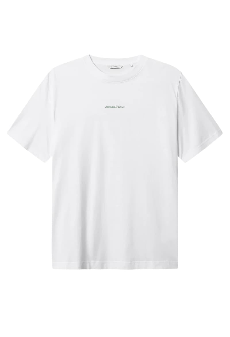 ΑΝΔΡΙΚΟ T-SHIRT GABBA NIGEL NBH ΚΟΝΤΟΜΑΝΙΚΟ ΜΕ ΤΥΠΩΜΑ ΛΕΥΚΟ