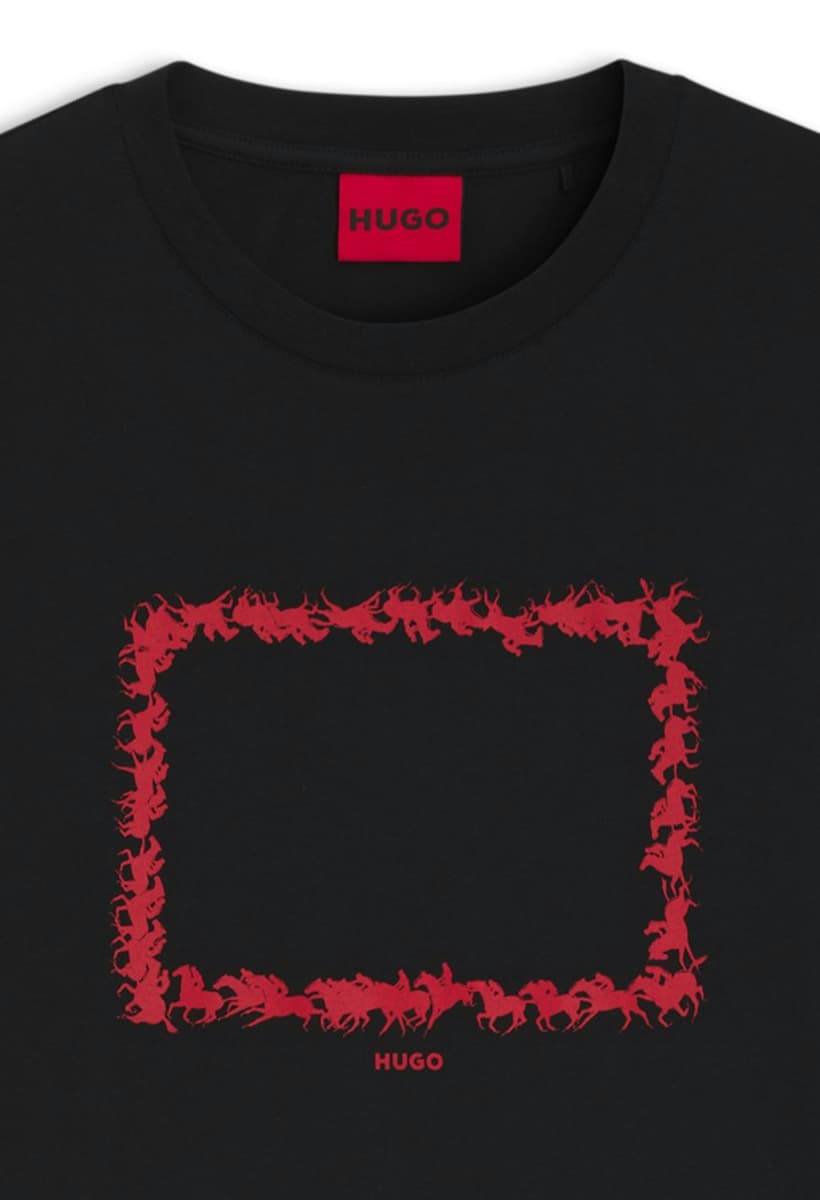 Men's T-Shirts Hugo Black