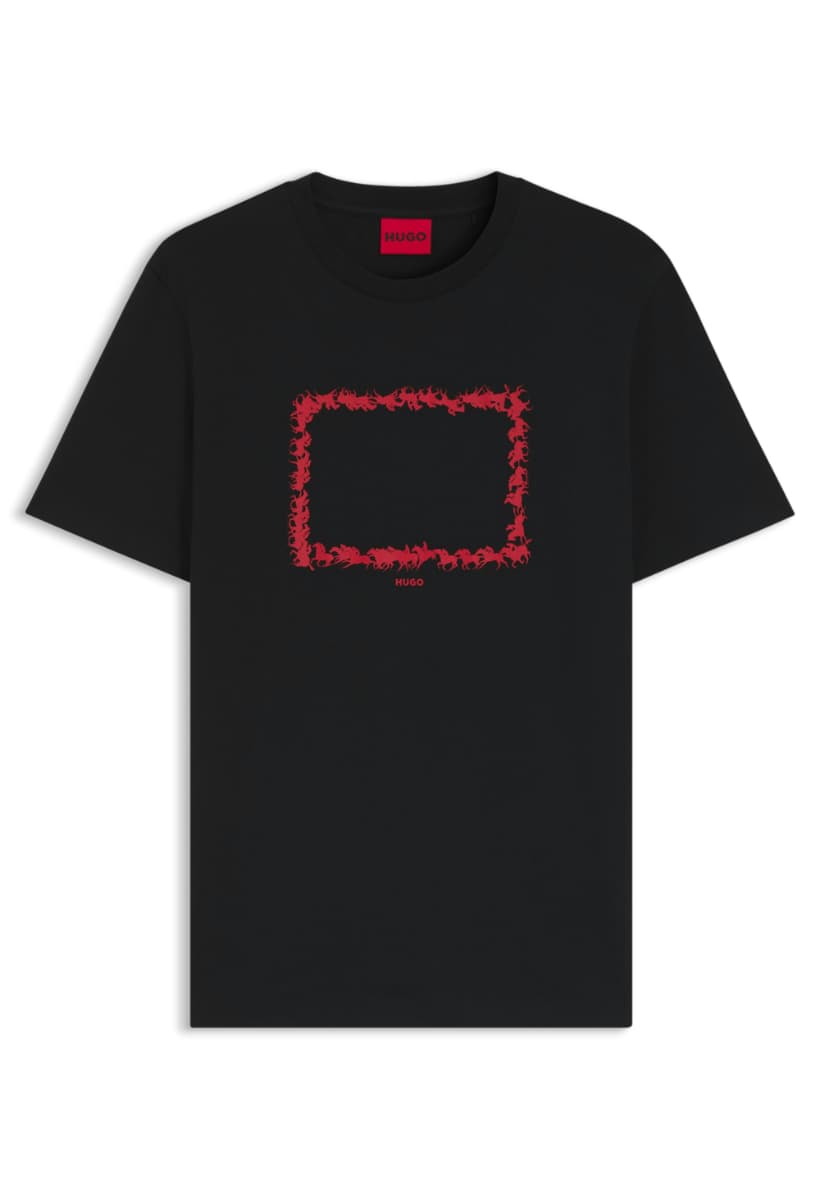 Men's T-Shirts Hugo Black