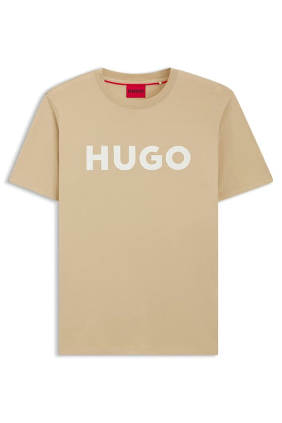 Men's T-Shirts Hugo Beige