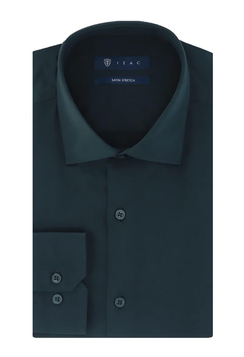 ΑΝΔΡΙΚΟ ΠΟΥΚΑΜΙΣΟ IZAC Μ.Μ. VILLE SATINSLIM ΣΤΕΝΗ ΓΡΑΜΜΗ ΜΠΟΡΝΤΟ