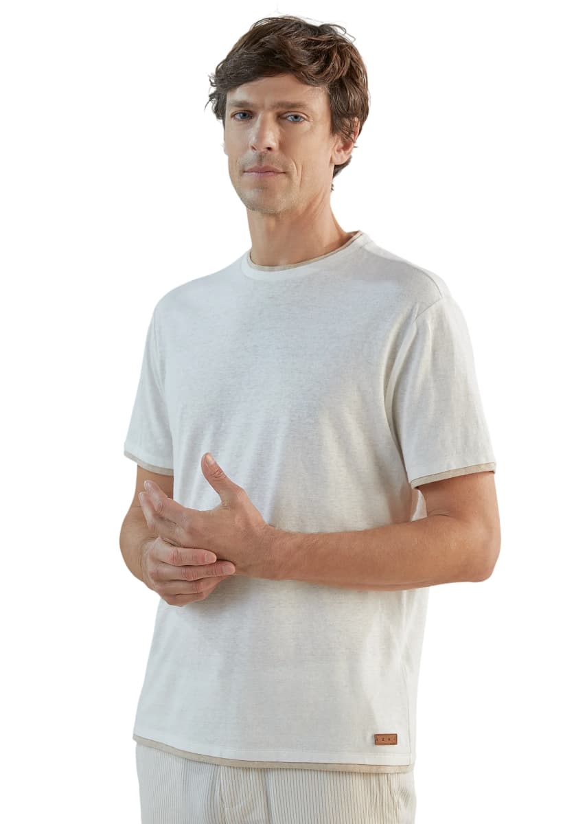 Men's T-Shirts Izac Ecru