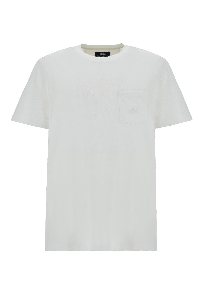 ΑΝΔΡΙΚΟ T-SHIRT LA MARTINA ΚΟΝΤΟΜΑΝΙΚΟ ΜΠΛΕ