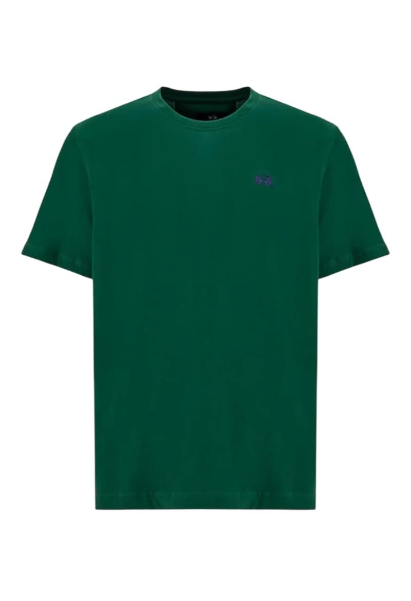 ΑΝΔΡΙΚΟ T-SHIRT LA MARTINA ΚΟΝΤΟΜΑΝΙΚΟ ΣΚΟΥΡΟ ΠΡΑΣΙΝΟ