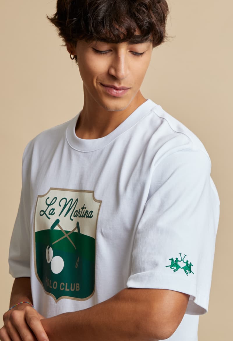Men's T-Shirts La Martina White