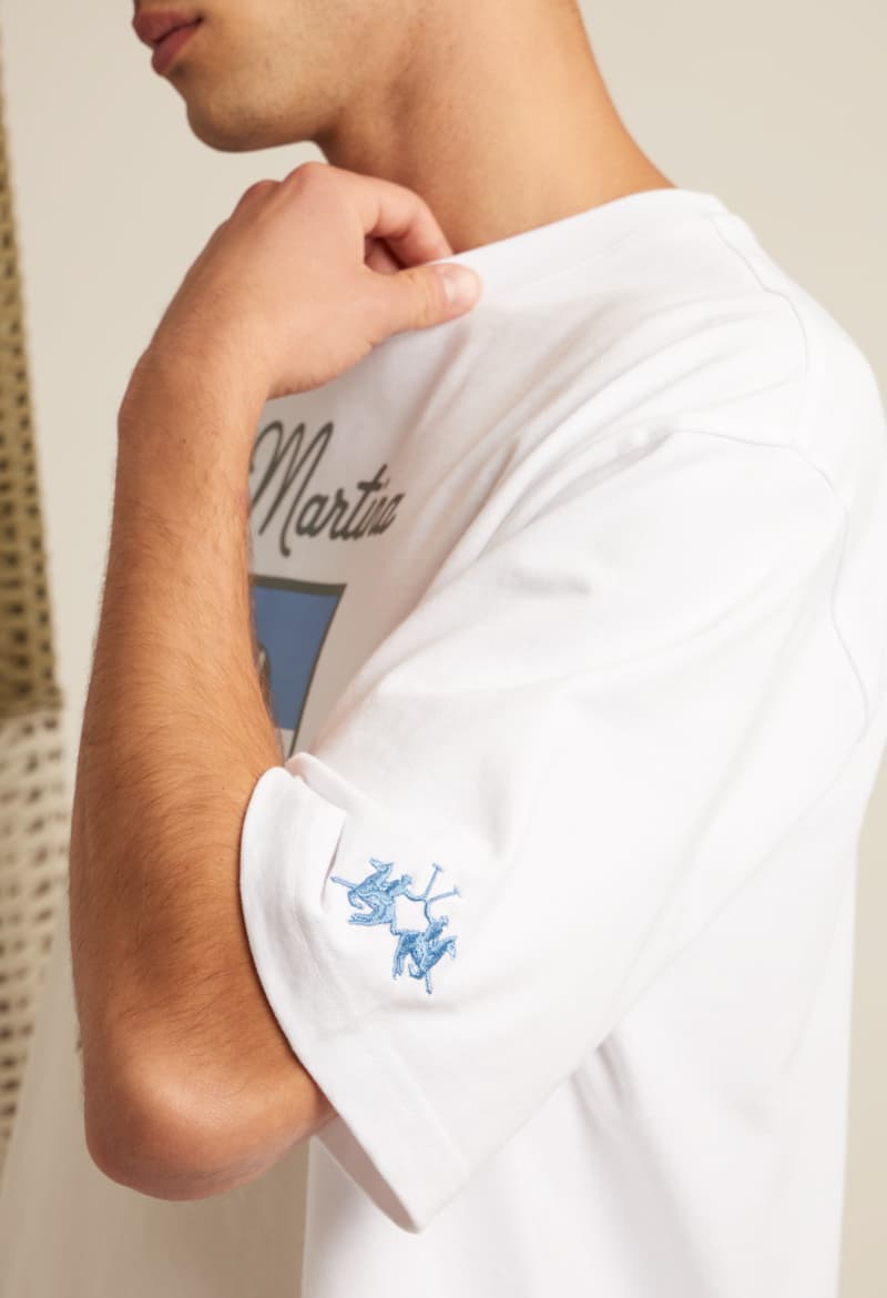Men's T-Shirts La Martina White