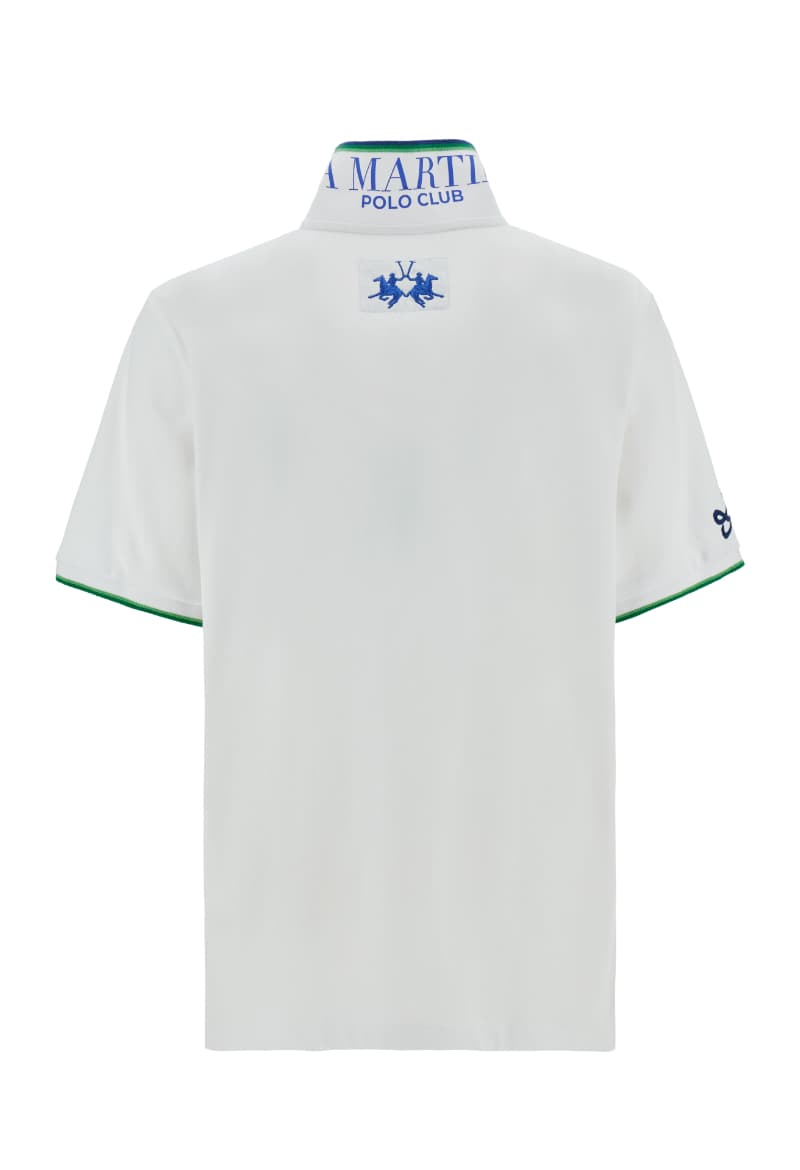Men's Polo Shirts La Martina White