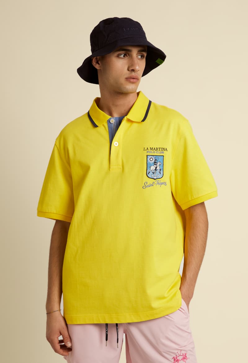 Men's Polo Shirts La Martina Yellow