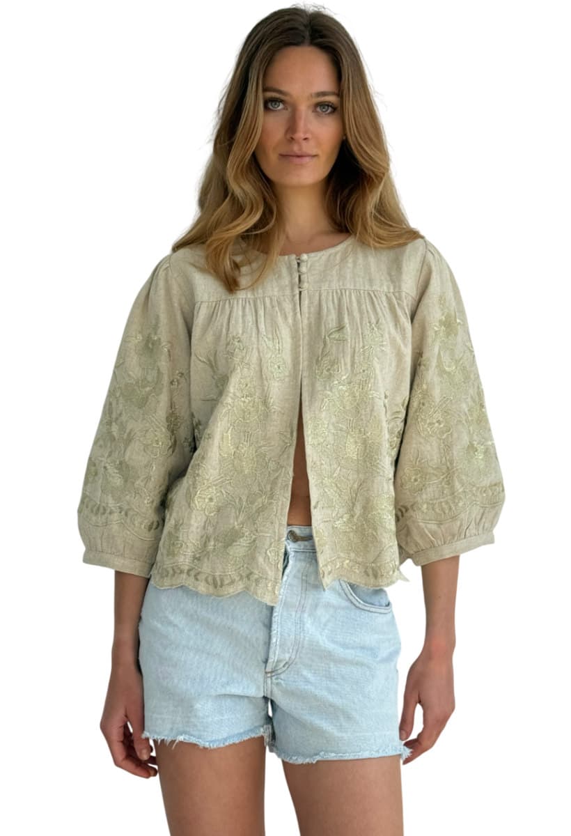 ΓΥΝΑΙΚΕΙΑ ΜΠΛΟΥΖΑ ROSE & ROSE LOTUS ΕΚΡΟΥ