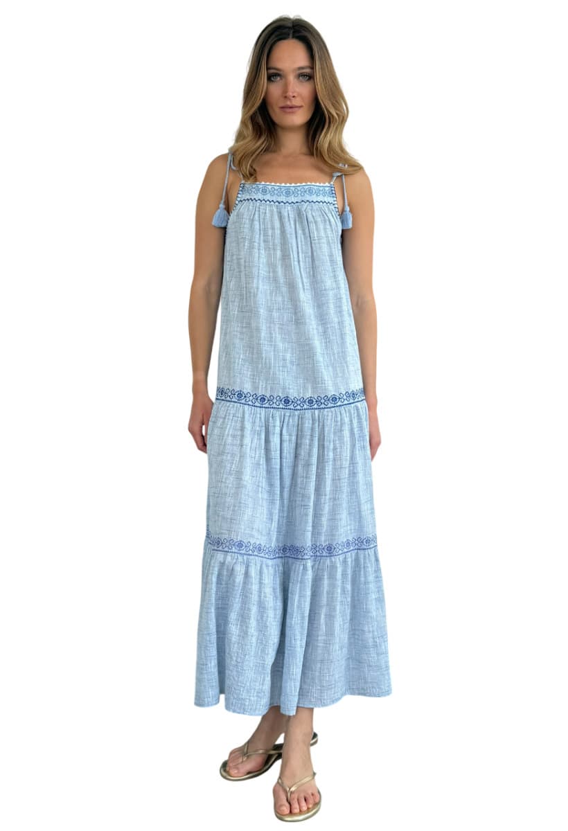 ΓΥΝΑΙΚΕΙΟ ΦΟΡΕΜΑ ROSE & ROSE MAPLE ΜΠΛΕ