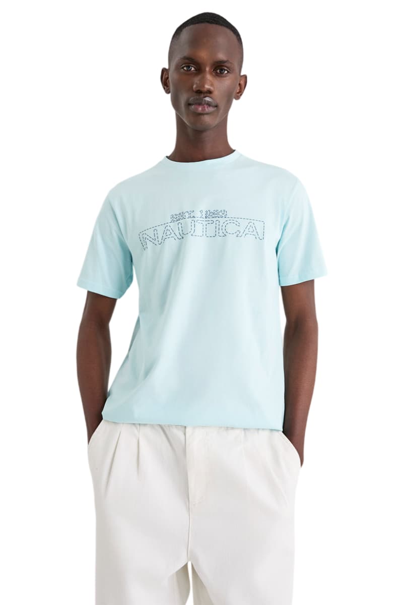 ΑΝΔΡΙΚΟ T-SHIRT NAUTICA ΚΟΝΤΟΜΑΝΙΚΟ ΜΑΥΡΟ