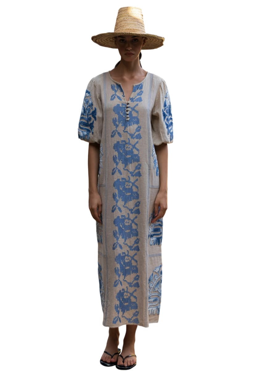 ΓΥΝΑΙΚΕΙΟ ΦΟΡΕΜΑ ROSE & ROSE ROSE ΕΚΡΟΥ