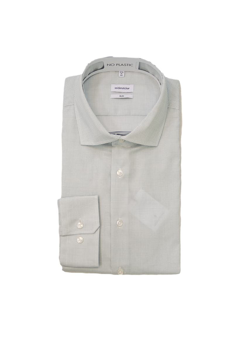 Men's Shirts Seidensticker Green