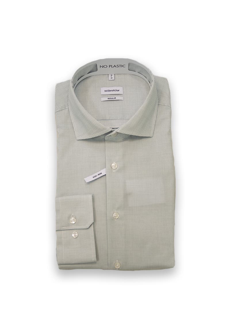 Men's Shirts Seidensticker Green
