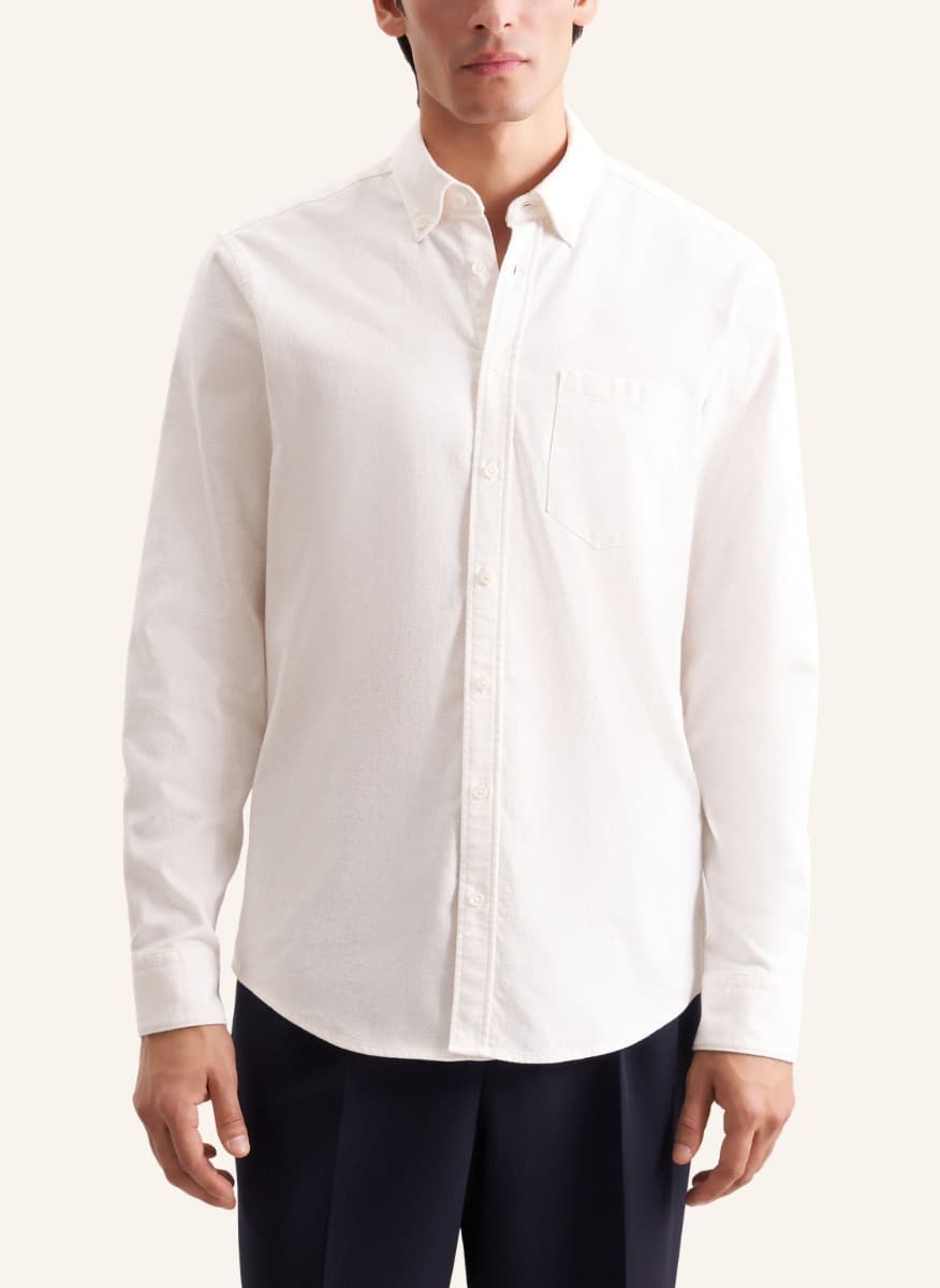 Men's Shirts Seidensticker Ecru