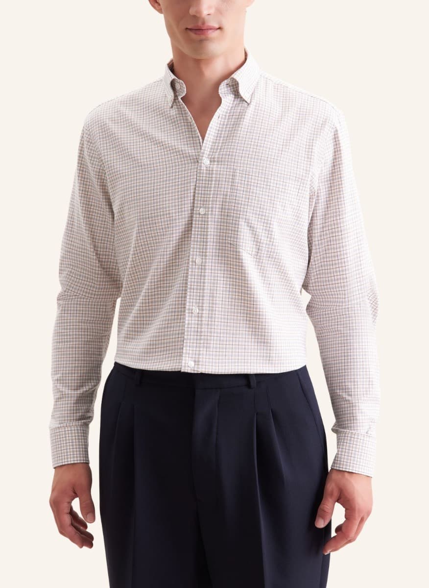 Men's Shirts Seidensticker Beige