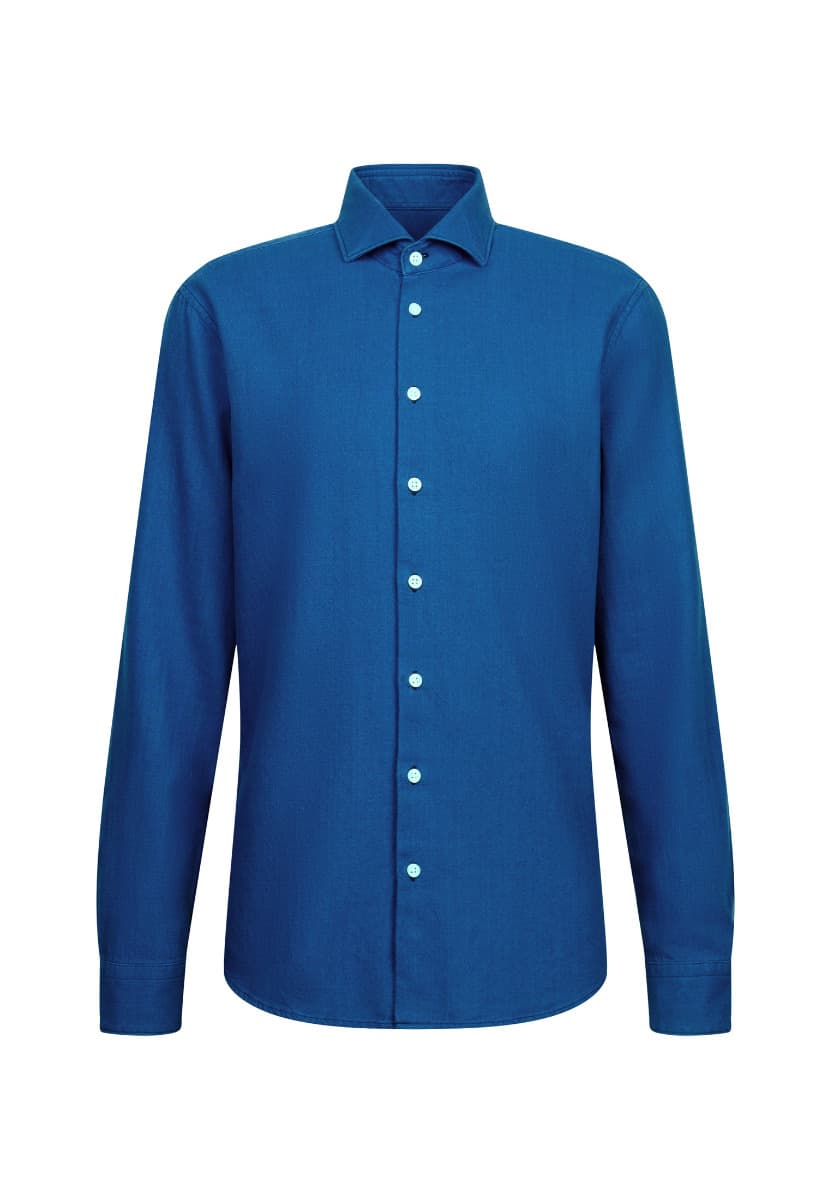 ΑΝΔΡΙΚΟ ΠΟΥΚΑΜΙΣΟ SEIDENSTICKER CASUAL SPREAD KENT o.T. ΚΑΝΟΝΙΚΗ ΓΡΑΜΜΗ REGULAR FIT ΜΠΛΕ