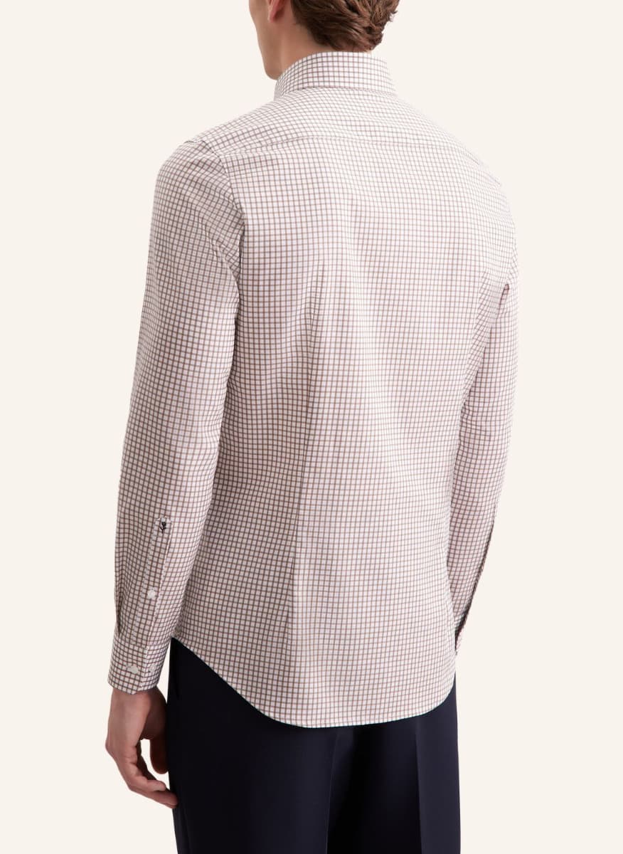 Men's Shirts Seidensticker Brown