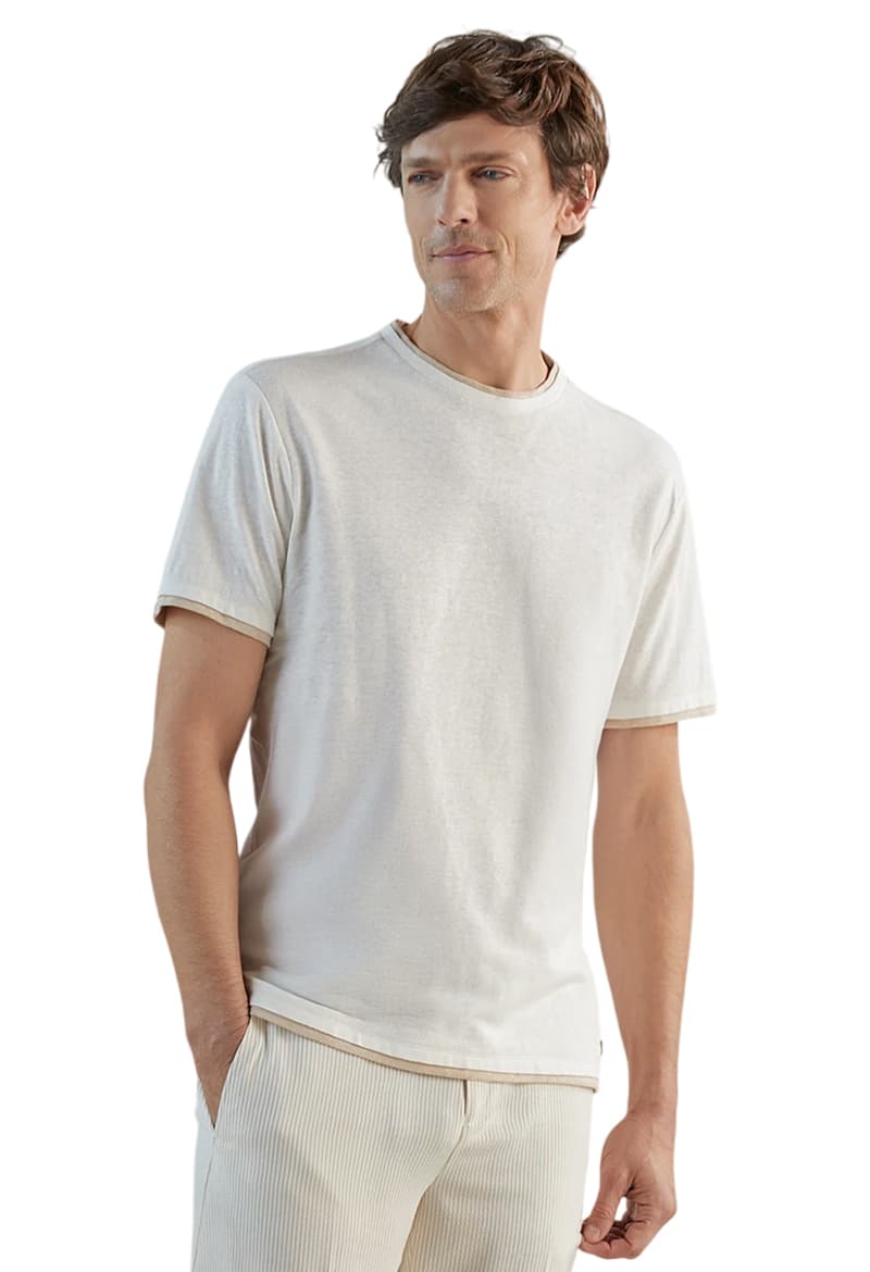 Men's T-Shirts Izac Beige
