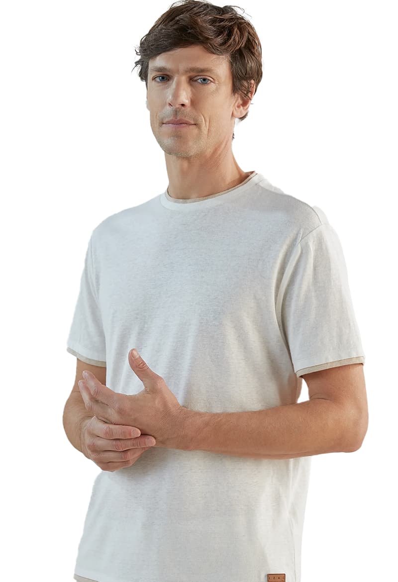 Men's T-Shirts Izac Beige