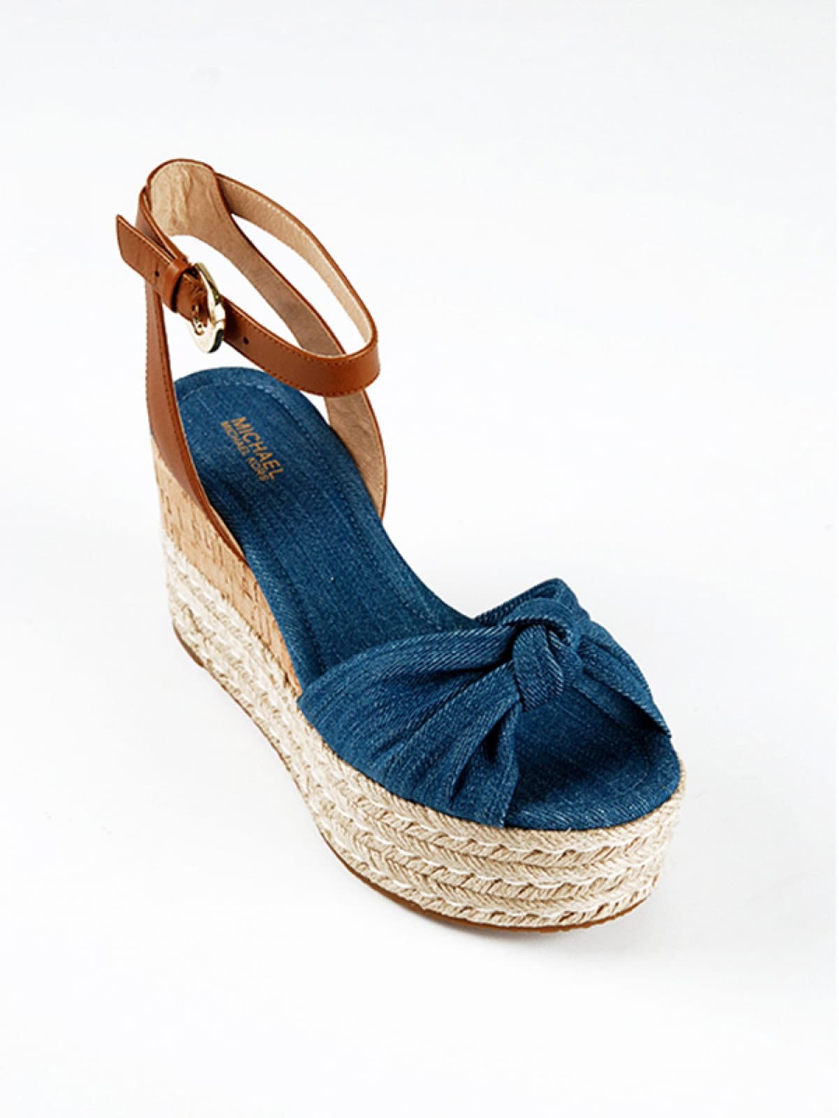 MICHAEL KORS ΠΑΠΟΥΤΣΙΑ ΠΛΑΤΦΟΡΜΑ JEANS MAXWELL DENIM ΜΠΛΕ