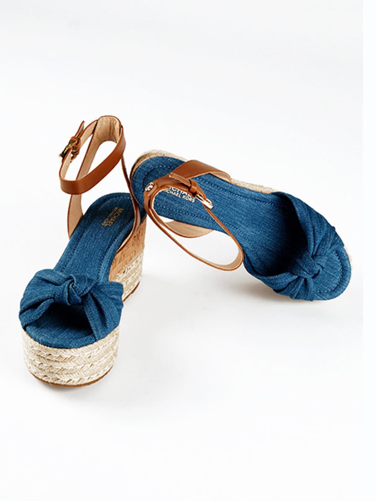 MICHAEL KORS ΠΑΠΟΥΤΣΙΑ ΠΛΑΤΦΟΡΜΑ JEANS MAXWELL DENIM ΜΠΛΕ