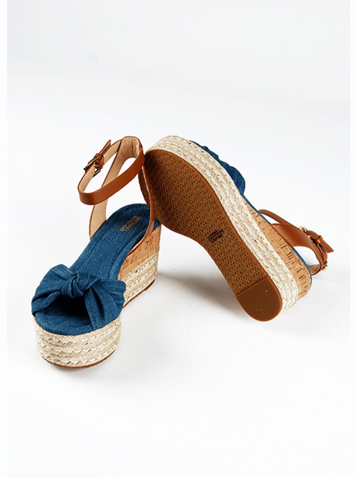 MICHAEL KORS ΠΑΠΟΥΤΣΙΑ ΠΛΑΤΦΟΡΜΑ JEANS MAXWELL DENIM ΜΠΛΕ