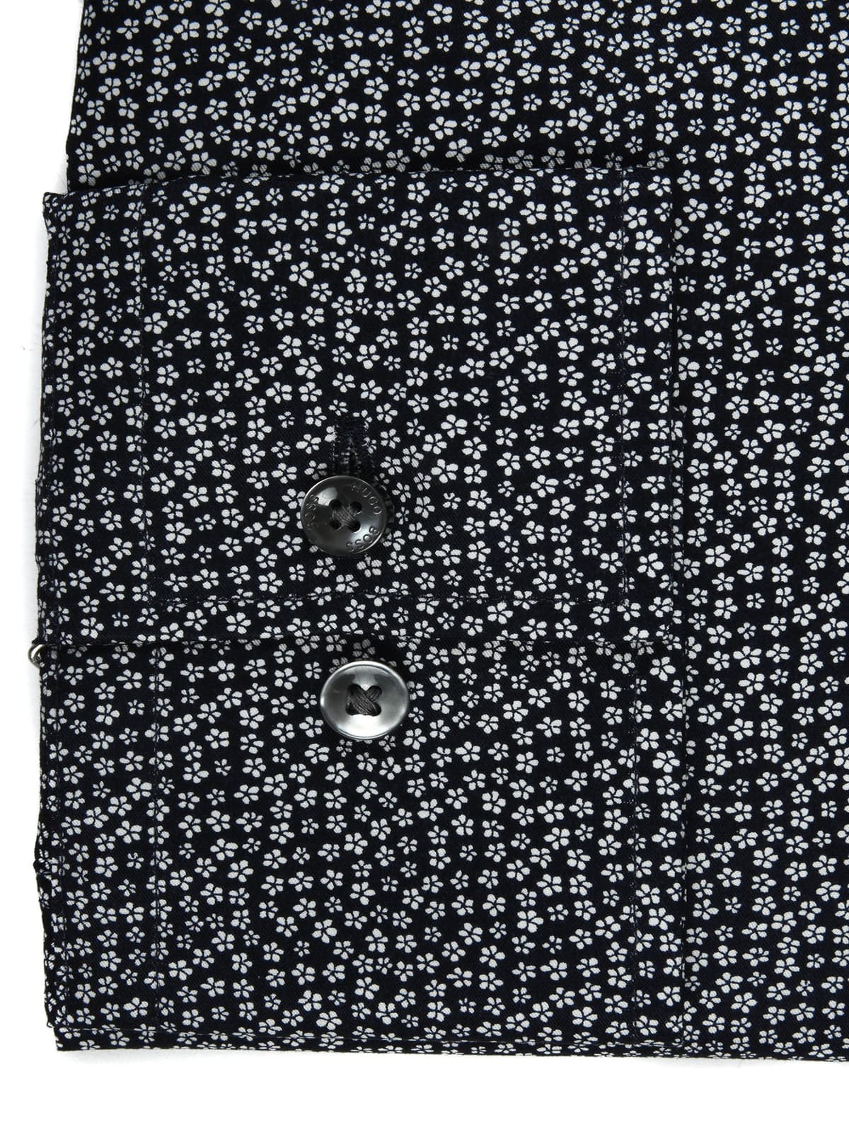 BOSS ΠΟΥΚΑΜΙΣΟ JENNO SLIM FIT ΜΙΚΡΟΣΧΕΔΙΟ NIGHT ΜΠΛΕ