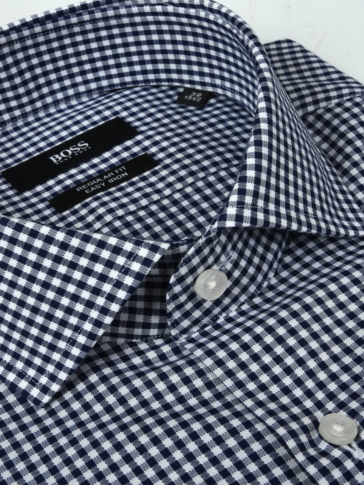 BOSS ΠΟΥΚΑΜΙΣΟ REGULAR FIT EASY IRON ΚΑΡΩ GORDON ΜΠΛΕ