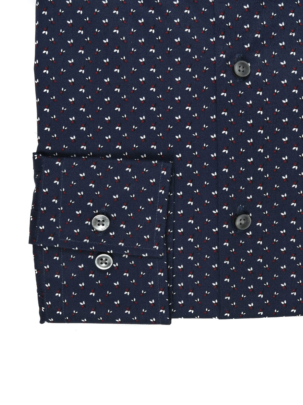 BOSS ΠΟΥΚΑΜΙΣΟ SLIM FIT ΜΙΚΡΟΣΧΕΔΙΟ JASON ΜΠΛΕ