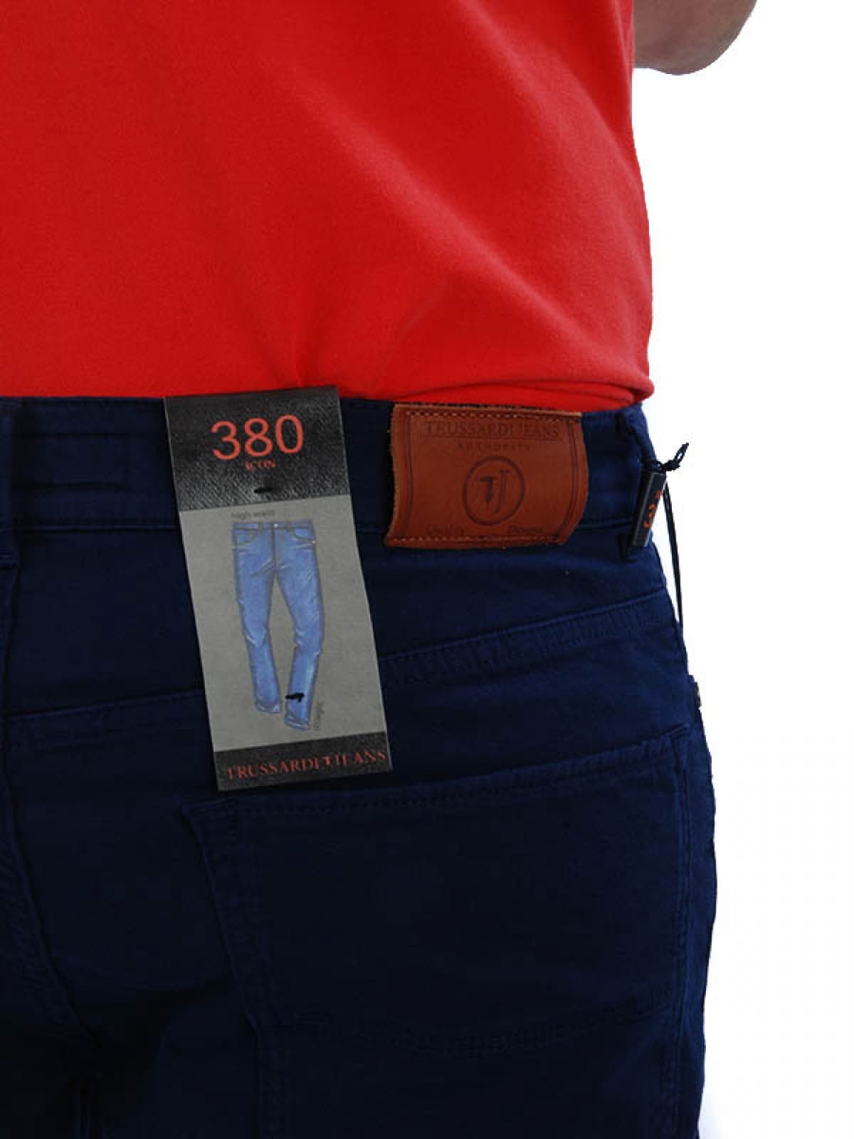 TRUSSARDI JEANS ΠΑΝΤΕΛΟΝΙ 5ΤΣΕΠΟ 380 CLASSIC FIT INK ΜΠΛΕ