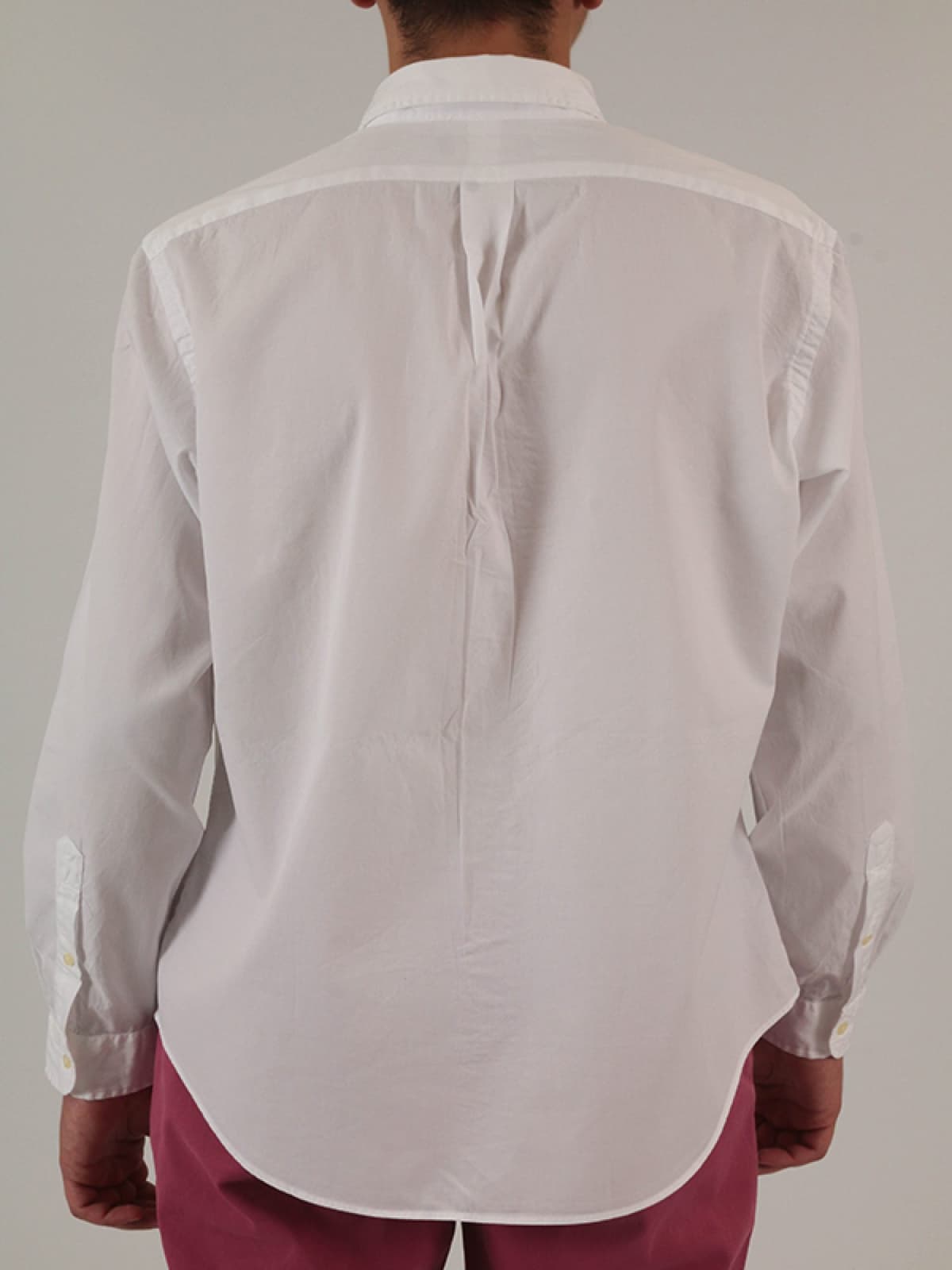 RALPH LAUREN ΠΟΥΚΑΜΙΣΟ BD BEACH TWILL ΛΕΥΚΟ